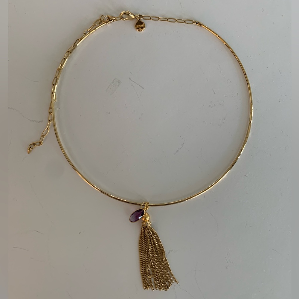 Stella & Dot adjustable loose choker style necklace